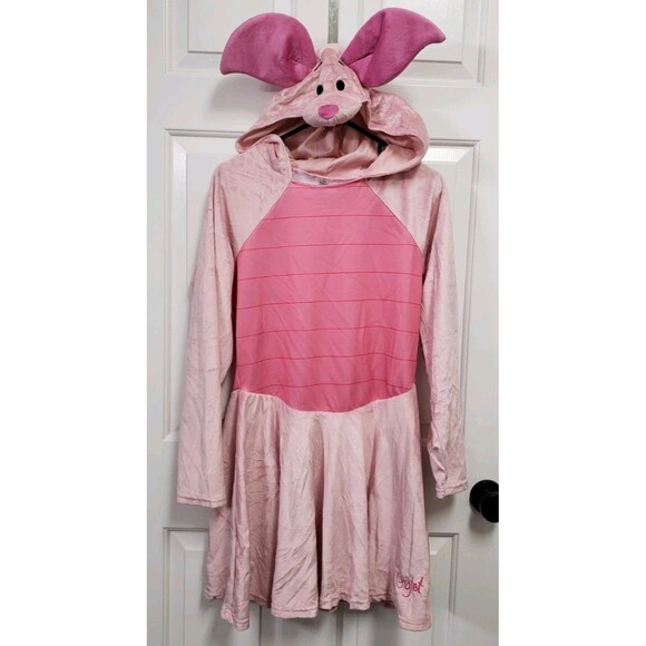 Disney Winnie the Pooh Adult Women Large Piglet Costume Dress Spirit Halloween - Picture 1 of 6